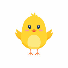 FireflCute Chick Simple Vector – Minimal Flat Style Baby Bird Illustration Clipart Designy cute chick, simple vector 97850