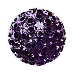 abstract shape glass 3d illustration	