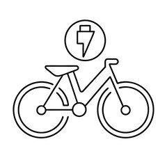 bicycle icon on square internet button