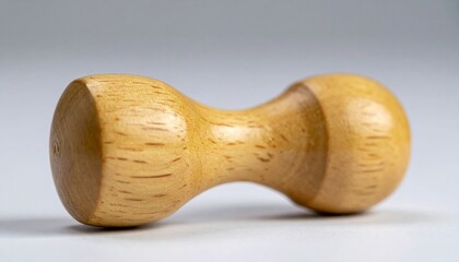 Light Beige Wooden Double-ended Object