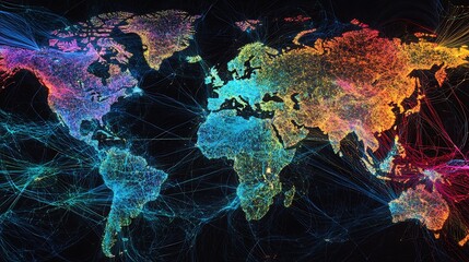 Global network map