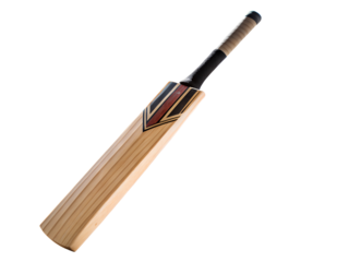 Isolated Cricket Bat Sports Equipment on transparent background cutout, PNG file, Cutout file