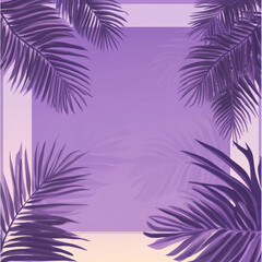 Obraz premium Minimalist summer scenes featuring soft purple tones and a serene atmosphere. These images evoke warmth, tranquility, and the gentle elegance of summer in a simplified visual style.