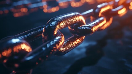 Metal chain abstract background