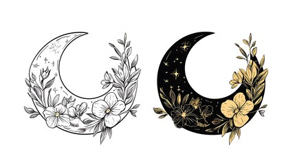 月の花冠と星影