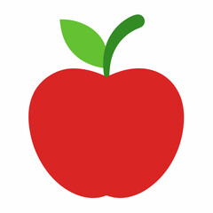 red apple vector illustration