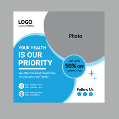 health care social media post design