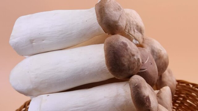 Eryngii Mushroom in a basket