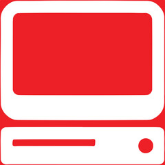 Computer simple icon. Vector ICON all icon Viktor