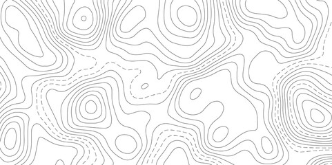 Abstract Topographic map background with wave line. White wave paper curved reliefs abstract background. Vector illustration. wave Line topography map contour background.