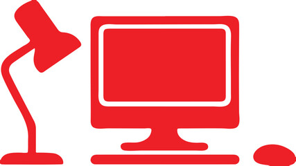 Computer simple icon. Vector ICON all icon Viktor