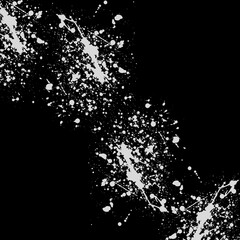 Abstract black and white grunge pattern with a cold winter snowflake design