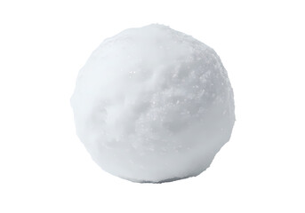 Perfect Snowball Winter Fun Snow Photography White Texture isolated on transparent background
