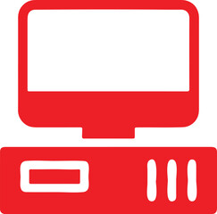 Computer simple icon. Vector ICON all icon Vikto