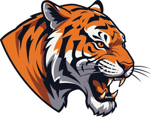 tiger head vector