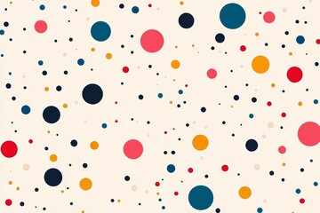 Minimalist dotted pattern with varying dot sizes and spacing.