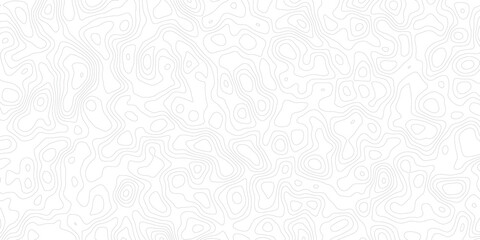 Obraz premium Abstract geometric vector illustration wavy black and white contour line topographic design.