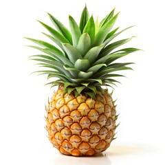 pineapple on white background