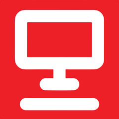 Computer simple icon. Vector ICON all icon Vikto