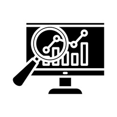 A simple black and white icon of an identity card or employee badge. The design shows a photo placeholder, lines for information, and a clip. Perfect for presentations, website designs, or infographic