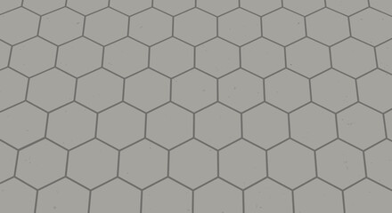 Fototapeta premium Gray Hexagonal Pattern Background
