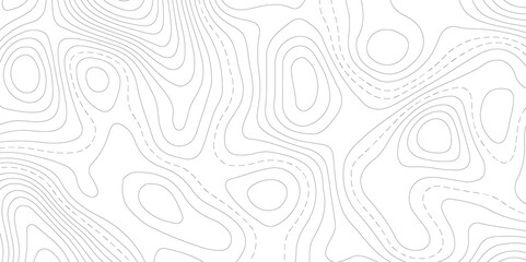 Abstract Topographic map background with wave line. White wave paper curved reliefs abstract background. Vector illustration. wave Line topography map contour background.