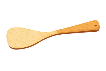 A simple wooden spatula a kitchen essential lies ready to stir memories of heartwarming home on transparent background