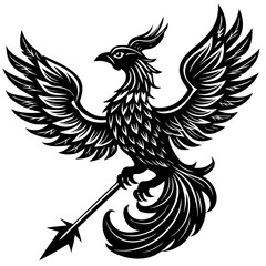 vector illustration of an eagle