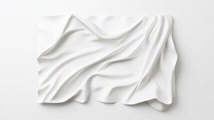 A minimalist white-paper visual emphasizing soft texture, graceful creases, subtle light&ndash;shadow interplay, clean structure, and hyper-realistic depth in a calm monochrome palette.