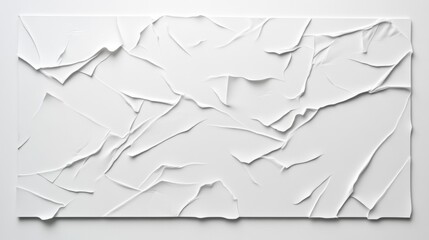 A clean monochrome composition featuring soft white paper texture, gentle folds, delicate shadows, and refined light contrast, creating minimalistic elegance with hyper-realistic depth.