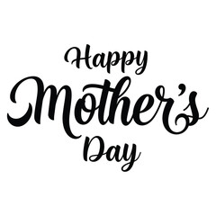 Minimalist Mother's Day Calligraphy Vector Design