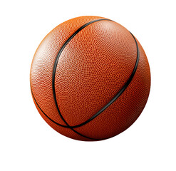 Obraz premium A basketball, isolated on a transparent background.