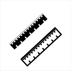 ruler icon set vector design template simple and clean