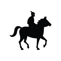 silhouette of horse