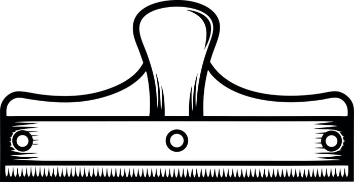 black scraper tool, simple design clip art preview
