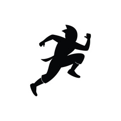 silhouette of a man jumping