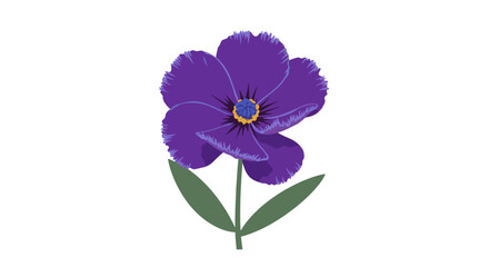 Obraz premium Purple Pixelated Flower Illustration