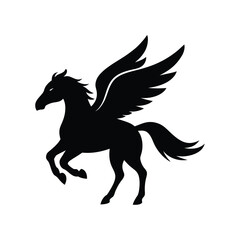 black horse vector illustration