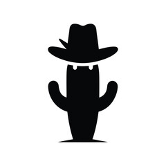 Cactus with Hat Phone Case Vector Silhouette