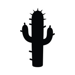 Spiky Cactus Phone Case Vector Silhouette