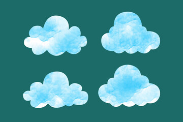 vector illustration of clouds