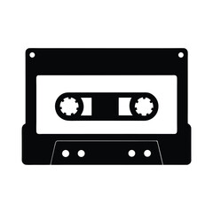 Cassette Tape Phone Case Vector Silhouette