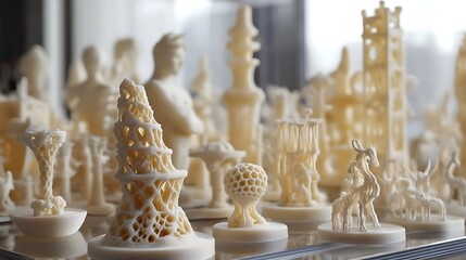 3 d printed miniature structures and figures