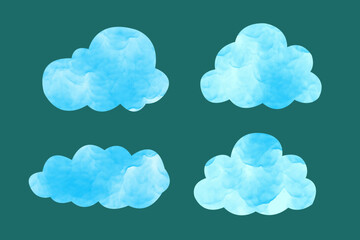 vector illustration of cloud