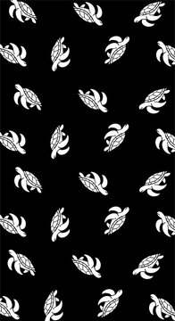 cute turtle seamless pattern