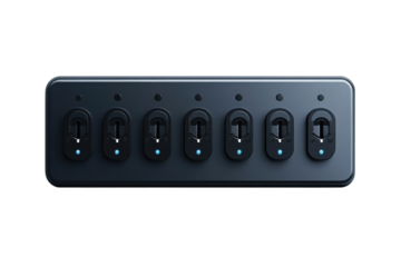 Empower your spaces with smart home innovation A sleek multi switch panel controlling every on transparent background