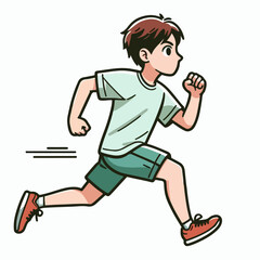 running man vector illustration