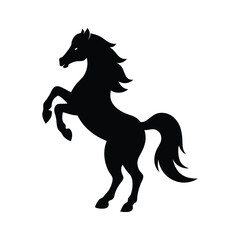 horse silhouette vector illustration