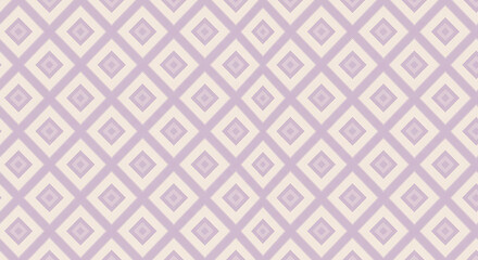 Subtle Lavender and Cream Diamond Pattern Seamless Geometric Texture for Backgrounds and Design Projects