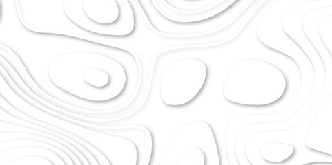 Abstract Luxury paper cut background, Abstract decoration, white pattern lines gradients, 3d Vector illustration. Realistic papercut decoration textured with wavy layers.